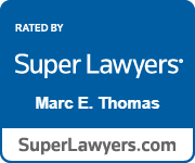 Rated By Super Lawyers | Mark E. Thomas | Superlawyers.com badge