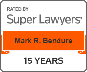 Rated By Super Lawyers | Mark R. Bendure | 15 Years badge